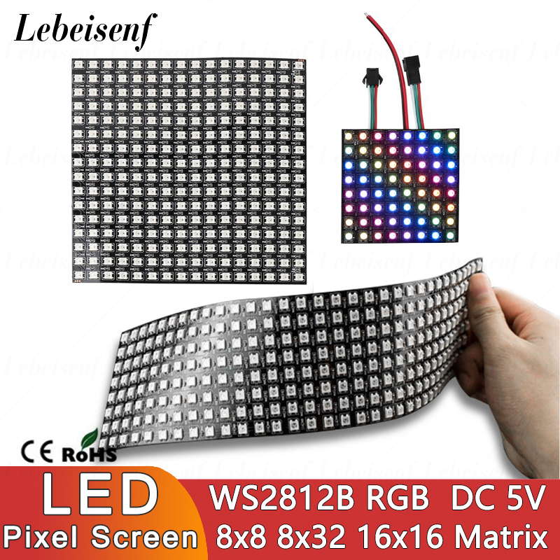 Rgb Led Matrix 8X8 - LED Digitaal Pixelscherm WS2812B SMD 5050