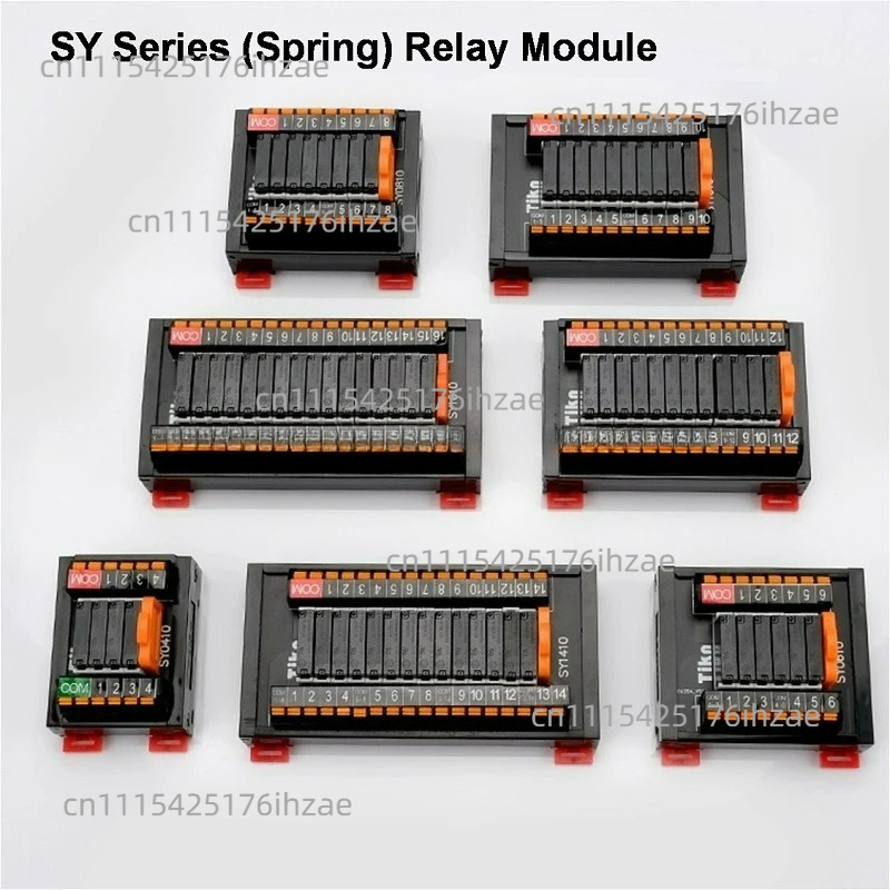 Relay 8 Channel Board - SK/SY Serie Relaismodule PLC Versterker DIN-railplaat