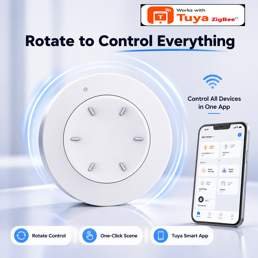 Home Automation Technology - Slimme ZigBee-knopschakelaar Werk met Tuya Smart