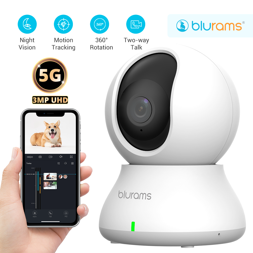 Eufy Camera E220 - Blurams 2K 5GHz/2,4GHz binnencamera voor huisbeveiliging,