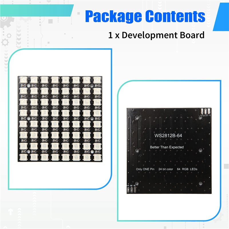 2025 Trend WS2812 LED 5050 RGB - Rgb Led Matrix 8X8 recensie en prijs