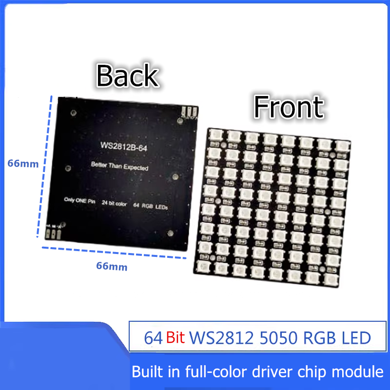 WS2812B 8x8 64Bit RGB LED Matr - Rgb Led Matrix 8X8 recensie en prijs