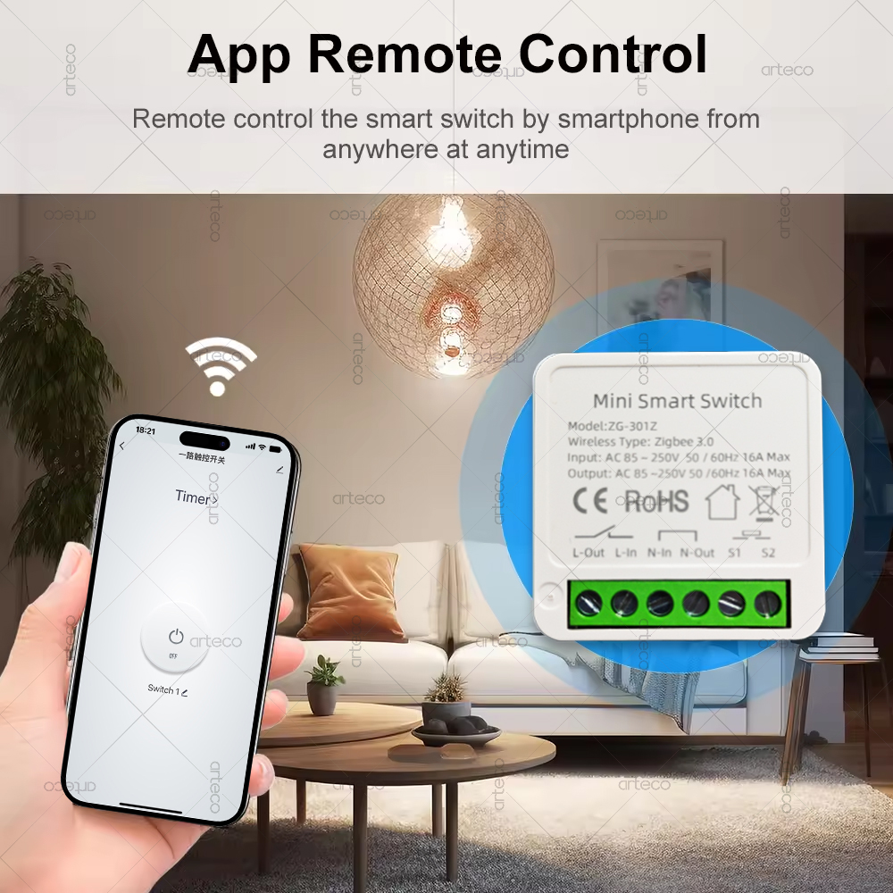 Mini Zigbee 3.0 Smart Switch 1 - Diy Home Automation Hub recensie en prijs